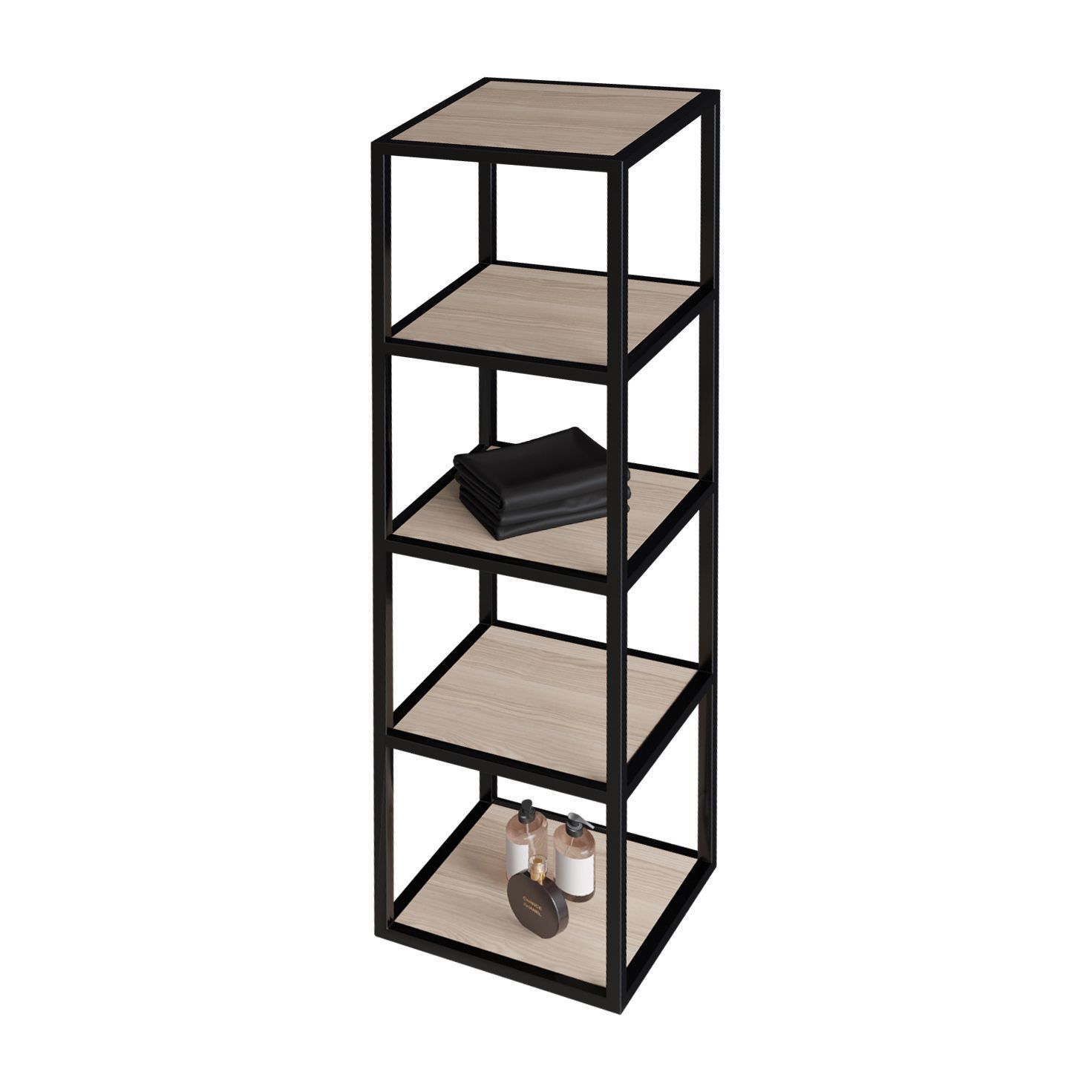 SHARP MEUBLE COLONNE (30X35X135CM) - NOISETTE