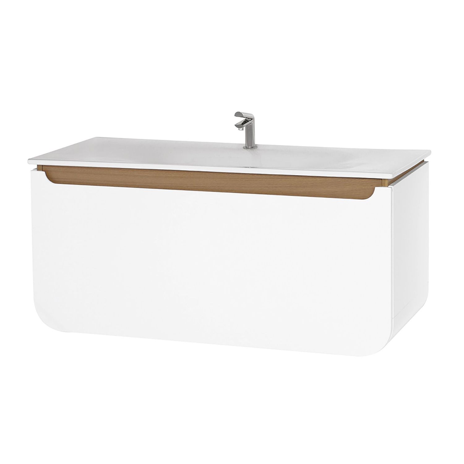 PION 120 MEUBLE SOUS-PLAN (119.5X85X52.5CM) - BLANC CHÊNE
