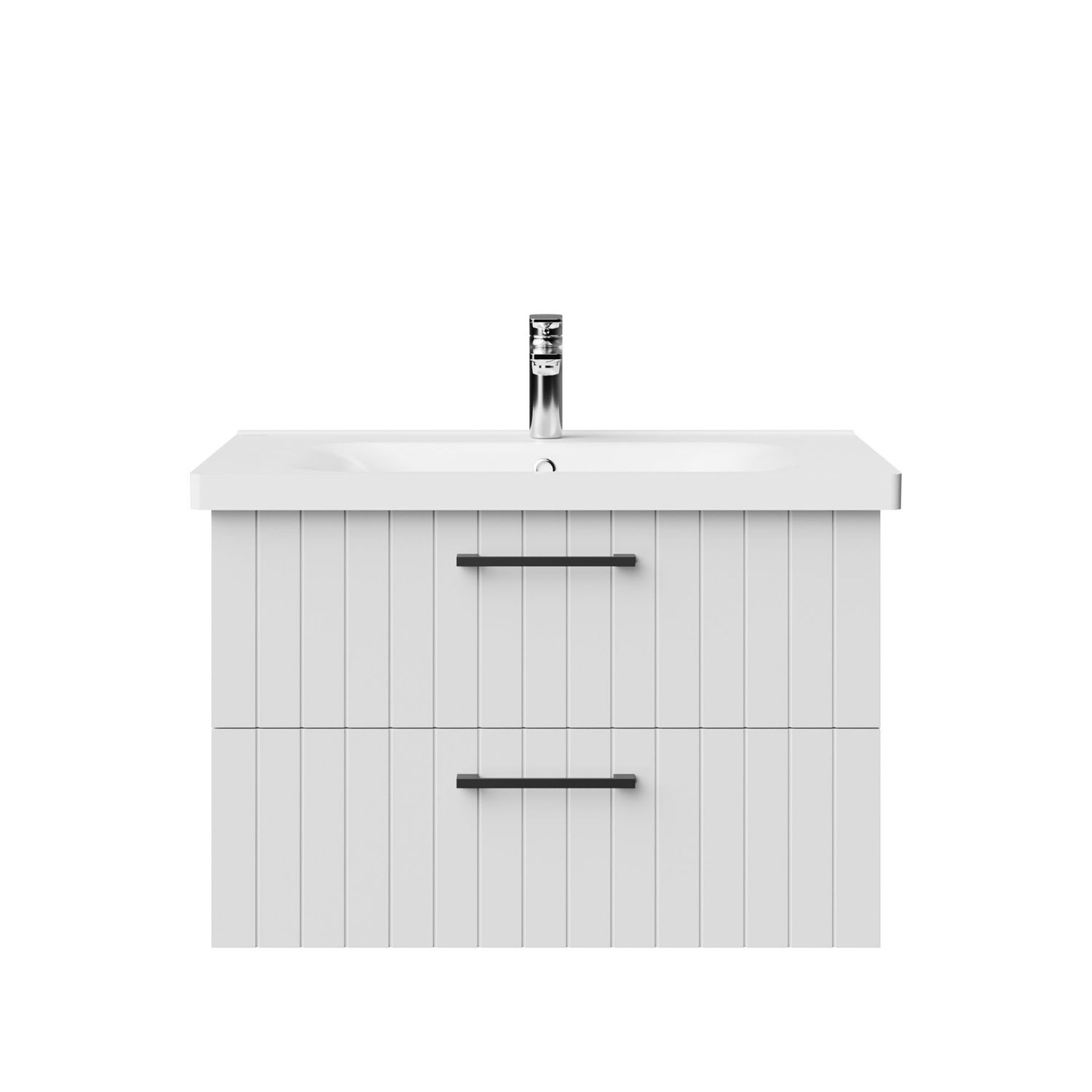 MEUBLE SOUS LAVABO AVEC 2 TIROIRS 80 CM - BLANC