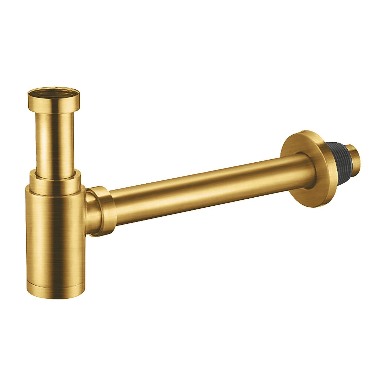 DESIGN SIPHON LAVABO EN LAITON 5/4 (33CM) - OR BROSSÉ
