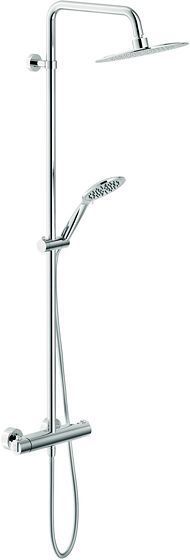 COLONNE DE DOUCHE+THERMOSTAT TYKO 24CM NOBILI CHROME 16L/MIN