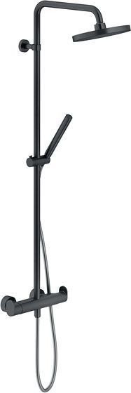 COLONNE DE DOUCHE+THERMOSTAT UP 20CM NOBILI NOIR MAT 14L/MINUTE
