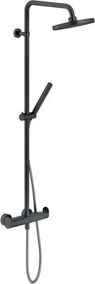 COLONNE DE DOUCHE+THERMOSTAT UP 20CM NOBILI NOIR MAT 14L/MINUTE