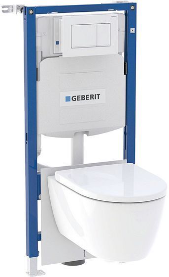 SYSTÈME DE SUSPENSION SYSTEMFIX + SET DE TOILETTES ICON GEBERIT
