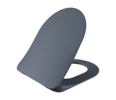 SIEGE BALTUS WC EN DUROPLAST (FERMETURE DOUCE ET DÉGAGEMENT RAPIDE) AVEC CHARNIÈRES EN ACIER INOXYDABLE - BASALTE MAT