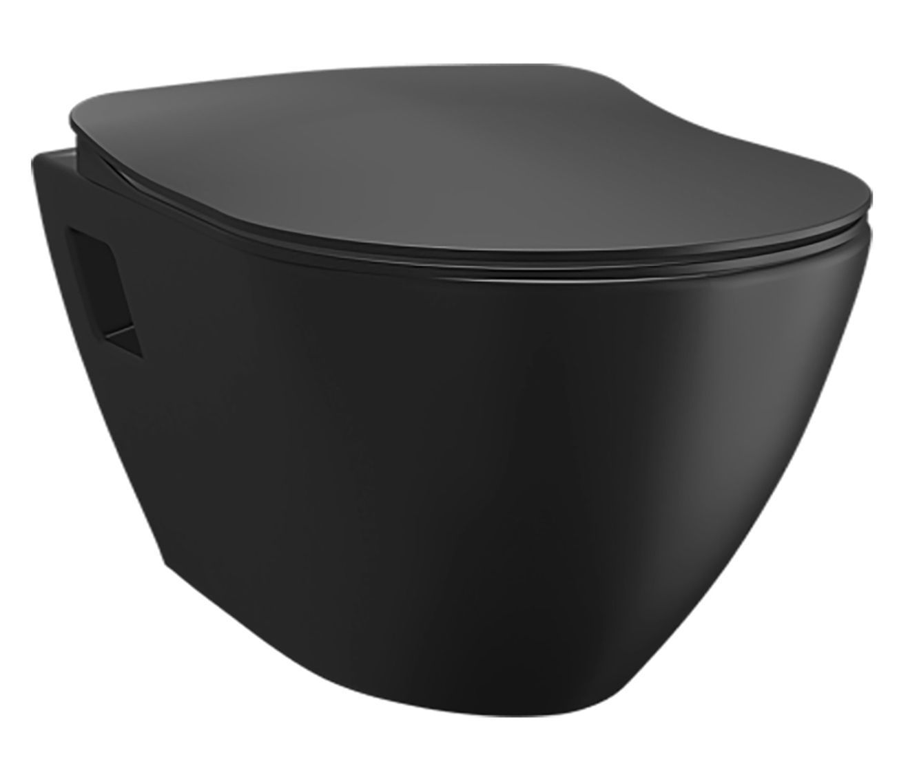 WC suspendu NEURO design - noir mat