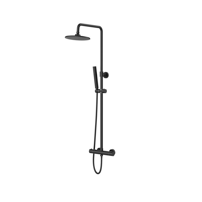 COLONNE DE DOUCHE THERMOSTATIQUE OPTIMO RONDO - BELGAQUA - NOIR MAT COLONNE DE DOUCHE THERMOSTATIQUE OPTIMO RONDO - BELGAQUA - NOIR MAT