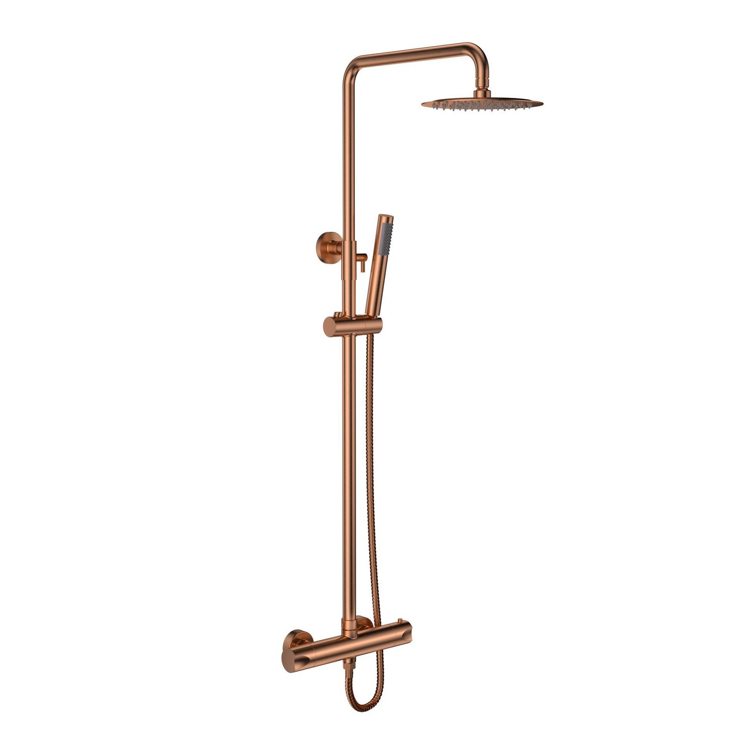 COLONNE DE DOUCHE THERMOSTATIQUE OPTIMA RONDO CUIVRE BROSSÉ