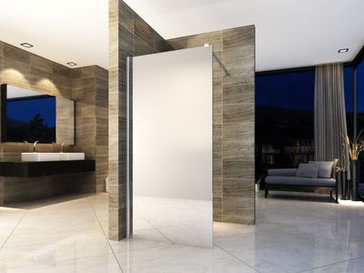 PAROI DE DOUCHE EN VERRE MIROIR 8MM (80X200CM)