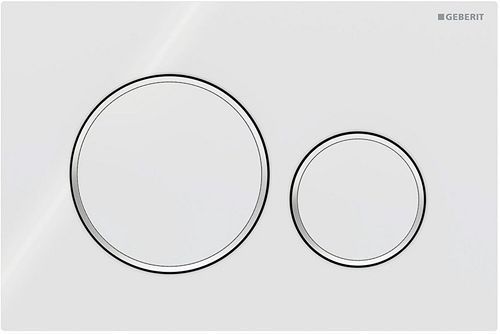 PLAQUE DE COMMANDE 2 TOUCHES SIGMA 20 GEBERIT CHROME BRILLANT-CHROME SATIN PLAQUE DE COMMANDE 2 TOUCHES SIGMA 20 GEBERIT CHROME BRILLANT-CHROME SATIN