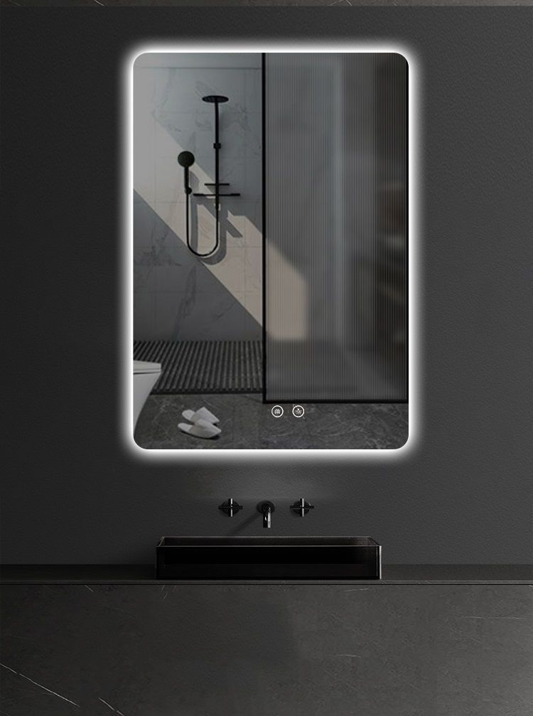 QUEEN MIROIR LED RECTANGULAIRE AVEC CHAUFFAGE (60X80CM)