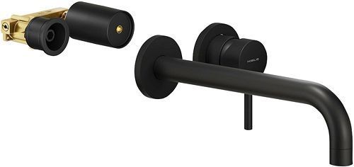 MITIGEUR LAVABO MURAL LIVE NOBILI 250MM NOIR MAT