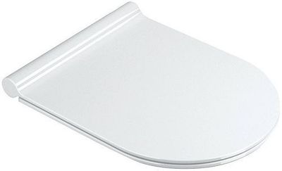 SIEGE WC COMPACT ZERO 46 SLIM CATALANO QUICK-RELEASE SOFT-CLOSE ANTIBACTERIEN BLANC