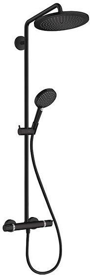 COLONNE DE DOUCHE GROHE + THERMOSTAT CROMA SELECT S 280 1JET HG NOIR MAT 15 LITRE/MINUTE