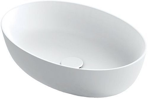 VASQUE A POSER NEO E 54X38 SANS PLAGE ROBINET/TROP-PLEIN XONYX BLANC SATIN