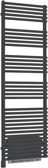 D-RADIATEUR SALLE DE BAIN TUBO TURBO 496/1746MM 1000W +VENTILO 1000W MAT NOIR