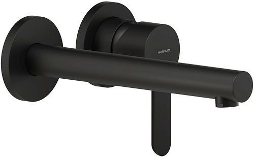 SET DE FINITION MITIGEUR LAVABO ABC NOBILI 200MM NOIR MAT