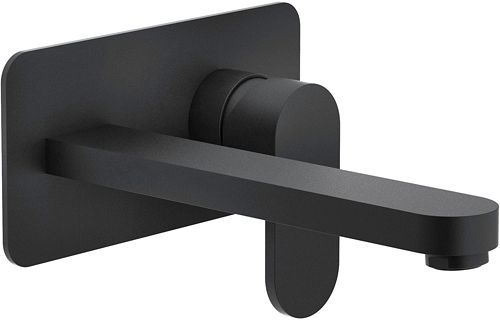 SET DE FINITION MITIGEUR LAVABO MURAL UP NOBILI 200MM NOIR MAT