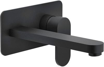 SET DE FINITION MITIGEUR LAVABO MURAL UP NOBILI 200MM NOIR MAT