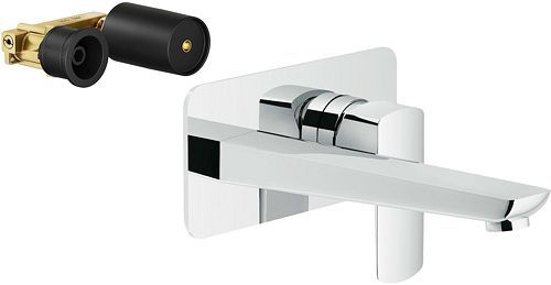 MITIGEUR LAVABO MURAL ACQUAVIVA NOBILI 200MM CHROME