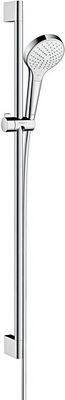 GARNITURE DE DOUCHE CROMA SELECT S VARIO HG 90CM BLANC-CHROME