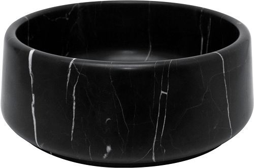 VASQUE A POSER MARBO DESCO COLLECTION DIAMETRE 38CM SANS TROP-PLEIN PIERRE NATURELLE NOIR