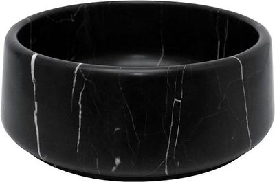 VASQUE A POSER MARBO DESCO COLLECTION DIAMETRE 38CM SANS TROP-PLEIN PIERRE NATURELLE NOIR