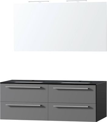 MEUBLE COMBO UNI ARDOISE 40 BLEU BELGE MIROIR