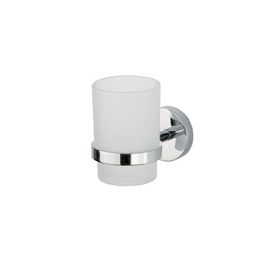 Porte-verre mural Forum avec verre chromé Porte-verre mural Forum avec verre chromé