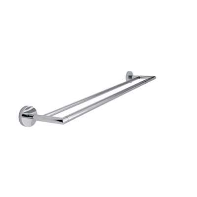 Porte-serviettes double fixe Forum chromé 66 cm