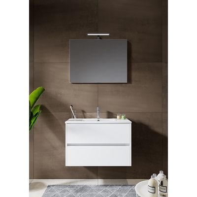 Sous-meuble E.Move slim blanc 80 cm