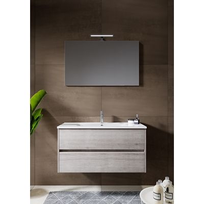 Sous-meuble E.Move chêne gris 80 cm