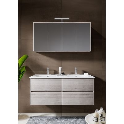 Sous-meuble E.Move chêne gris 2 tiroirs 120 cm