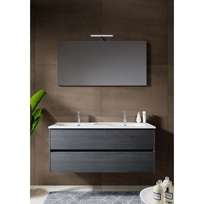 Sous-meuble E.Move chêne foncé 2 tiroirs 120 cm