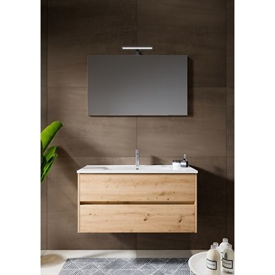 Sous-meuble E.Move chêne naturel 2 tiroirs 120 cm