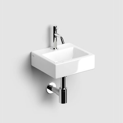 Ensemble lave-mains complet avec lave-mains, robinet eau froide, bonde libre et