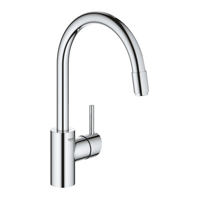 Mitigeur cuisine Concetto avec mousseur extractible chromé