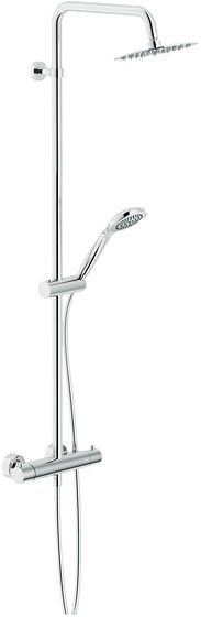 COLONNE DE DOUCHE+THERMOSTAT NORDICA 2.0 NOBILI 20CM CHROME 14L/MIN