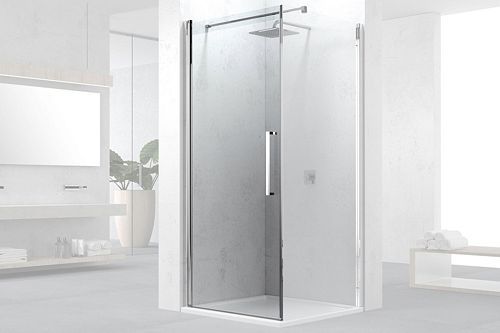 PORTE PIVOTANTE ANGLE SWING 87-89 H200 CHROME-SATIN