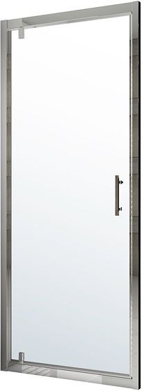 PORTE PIVOTANTE TWIST 76-82 H195 CHROME-CLAIR
