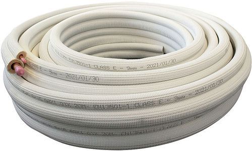 LIASION FRIGORIFIQUE ISOLEE EN CUIVRE DUO 1/4"-3/8" ROULEAU 20M