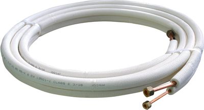LIAISON FRIGORIFIQUE ISOLEE EN CUIVRE DUO 1/4"-3/8" ROULEAU 5M