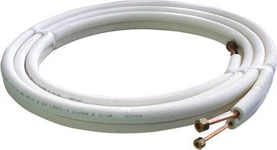 LIAISON FRIGORIFIQUE ISOLEE EN CUIVRE DUO 1/4"-3/8" ROULEAU 15M