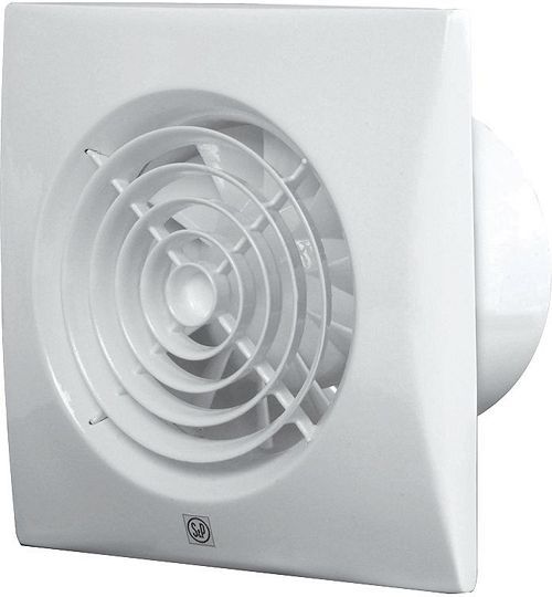 VENTILATEUR POUR SALLE DE BAINS + HYGROSTAT SILENT-100 CHZ S&P