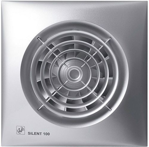 VENTILATEUR SALLE DE BAINS SILENT-100 CZ SILVER S&P