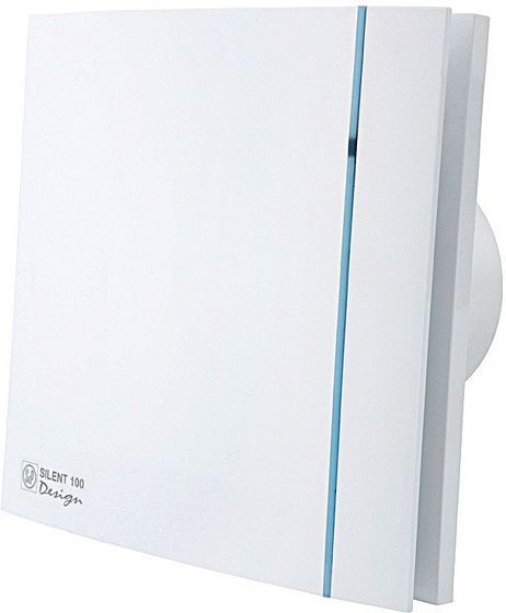VENTILATEUR POUR SALLE DE BAINS + HYGROSTAT SILENT-100 CHZ DESIGN S&P