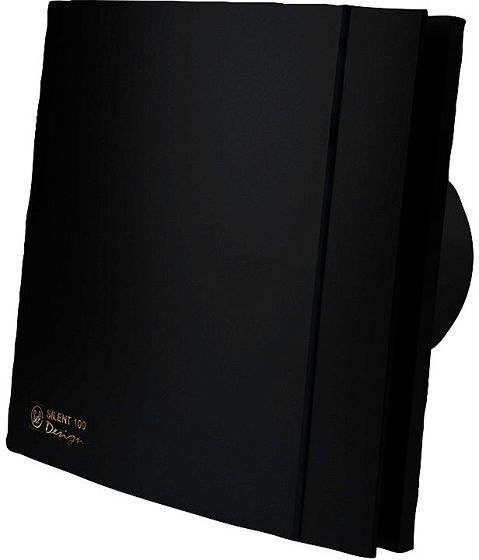 VENTILATEUR SALLE DE BAINS SILENT-100 CZ BLACK DESIGN S&P