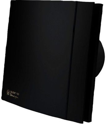 VENTILATEUR SALLE DE BAIN + TIMER SILENT-100 CRZ BLACK DESIGN S&P