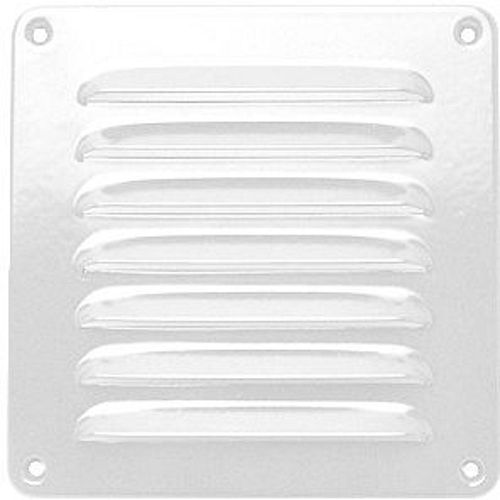 GRILLE D'AERATION ALU BLANCHE B20-H20CM