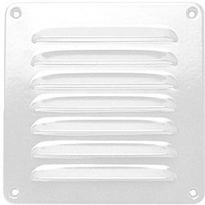 GRILLE D'AERATION ALU BLANCHE B20-H20CM